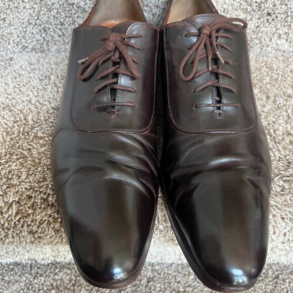 Gucci Men\'s Brown Leather Lace Ups Oxfords main image 13